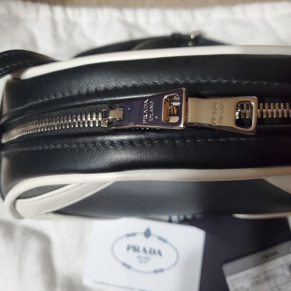 Authentic Prada Leather Crossbody Bowling Bag - Picture 9 of 11